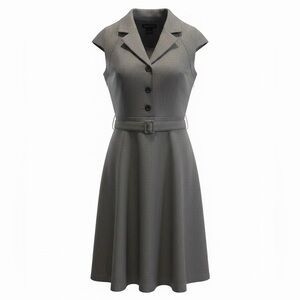 Jessica Howard | Women’s Dark Gray Midi Flair 60s Style Dress | 12